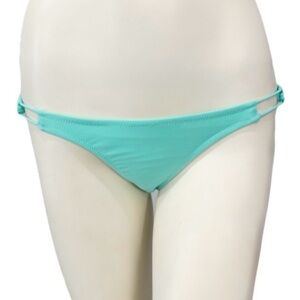 Volcom Women’s Bikini Bottom Size Small Aqua Teal Side Strap Swim Bottom